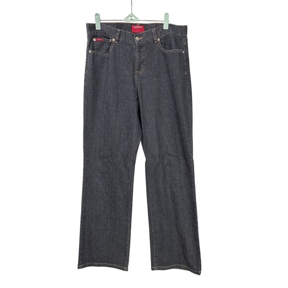 Chaps Womens Dark Wash Denim Jeans Delaney Straight Leg Size 10 - Picture 1 of 4